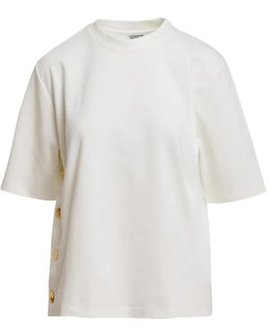 Essentiel Antwerp Korse Button-Embellished T-Shirt - White