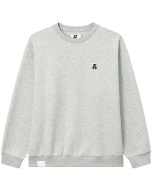 Izzue Pullover Mit Logo-Patch - Weiß