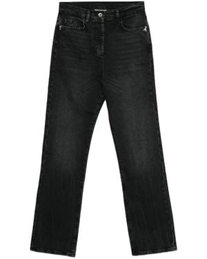 Patrizia Pepe Jeans mit Logo-Applikation - Schwarz