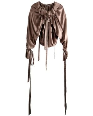 Ann Demeulemeester Stee Silk Blouse - White