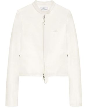 Courreges Cropped-Jacke mit Reißverschluss - Weiß