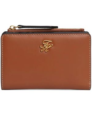 Tommy Hilfiger Logo-Plaque Wallet - Brown