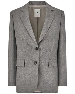 PT Torino Single-Breasted Blazer - Grey