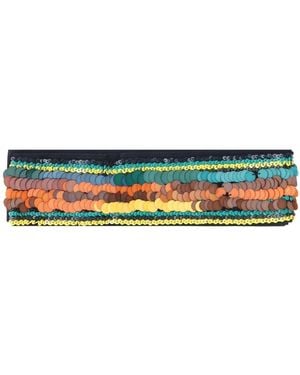 Sara Roka Sequinned Belt - Black