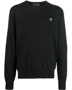 Philipp Plein Maglione Con Applicazione - Nero