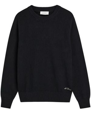 Les Deux Logo-Embroidered Jumper - Blue
