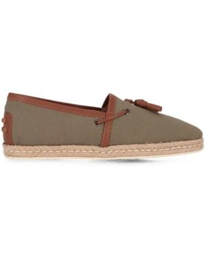 Tod's Tassel-Detail Espadrille Loafers - Brown