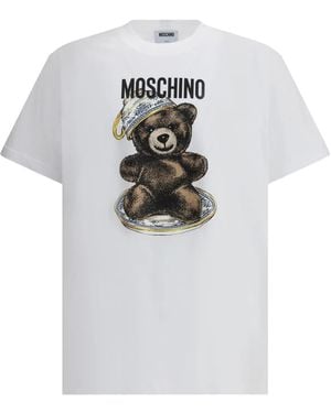 Moschino Teddy-Bear Print T-Shirt - White