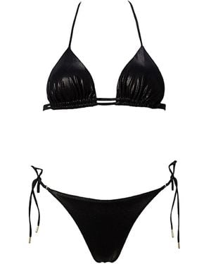 SOFIA ERHAN Bikini À Bonnets Triangles - Noir