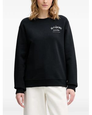 KARL LAGERFELD Logo-Print Sweatshirt - Black