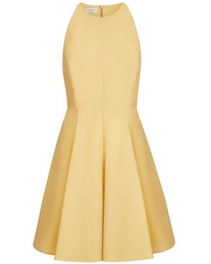 Brunello Cucinelli Techno Cotton Poplin Mini Dress - White