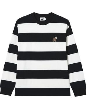 Izzue Striped Long-Sleeve T-Shirt - Black
