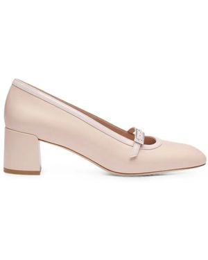 Stuart Weitzman Georgie Buckle-Strap Court Shoes - Pink