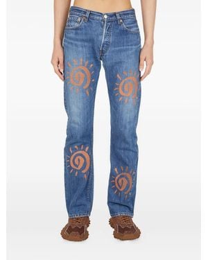 Perks And Mini Graphic-motif jeans - Blau