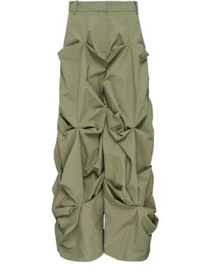 Ganni Drapey Trousers - Green