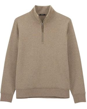 BOGGI Quarter-Zip Sweatshirt - Natural