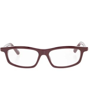 Jacquemus Brille Mit Logo-Print - Rot