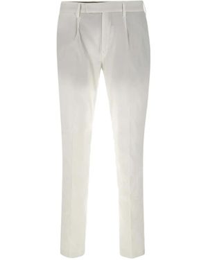 Devore Pantalon À Design Plissé - Blanc