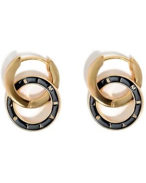 Bimba Y Lola ダブルフープ ピアス - メタリック
