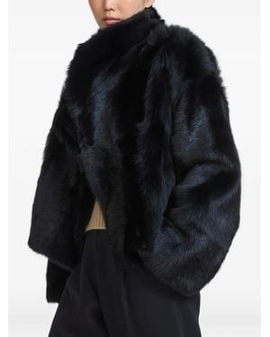 Yves Salomon Toscana Reversible Shearling Jacket - Black