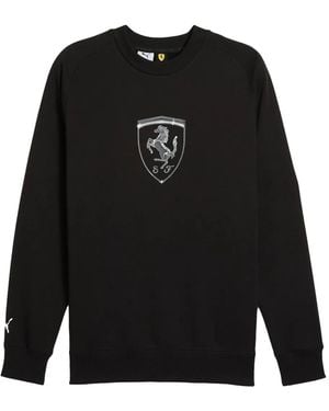 PUMA X Scuderia Ferrari Race Big Shield Sweatshirt - Black