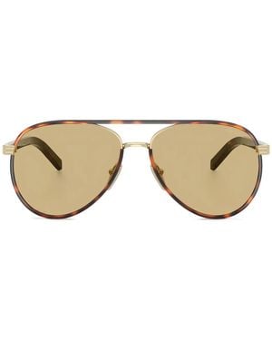Prada Pilot-Frame Sunglasses - Natural