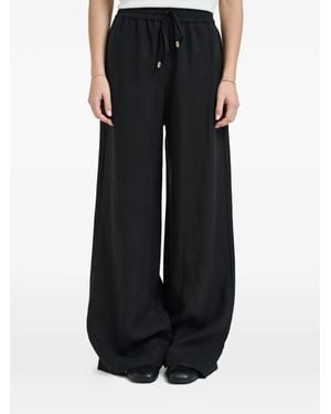 Liu Jo Linen Blend Pants - Black