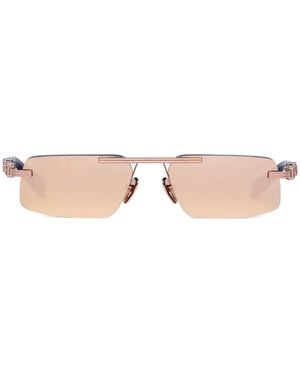 Balmain Geometric-Frame Sunglasses - Pink