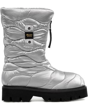 Blauer Elsie Quilted Zip Boots - Grey