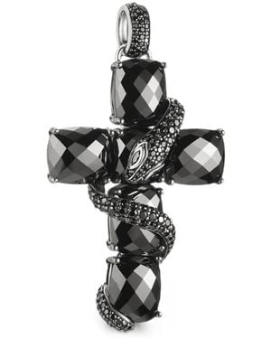 Thomas Sabo Halskette Mit Verschlungenem Kreuz - Schwarz