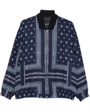 The Seafarer Oscar Patterned Jacket - Blue