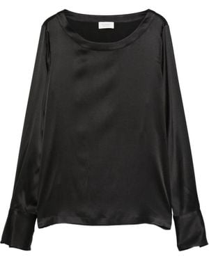 Mazzarelli Angie Long-Sleeve Top - Black