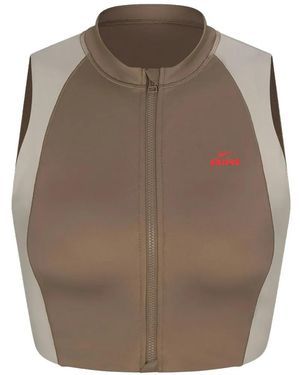 Skims X Nike Bh Mit Reißverschluss - Braun