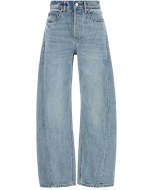 Alexander Wang Logo-Patch Jeans - Blue
