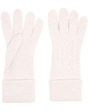 N.Peal Cashmere Cable Cashmere Gloves - Pink