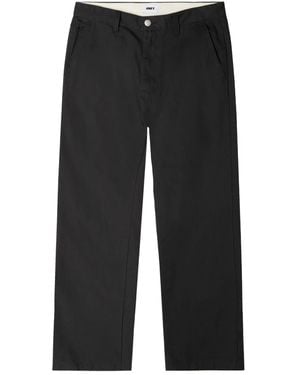 Obey Pantalones Hardwork Carpenter de algodón - Negro