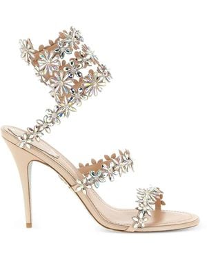 Rene Caovilla High Heel Sandals - Natural