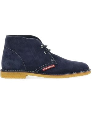 DSquared² Oxford-Schuhe Mit Kontrastnähten - Blau