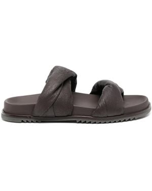 Rick Owens Round Toe Sandals - Brown