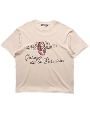 Boredom Kills T-Shirt Mit Grafischem Print - Natur