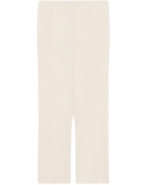 Nanushka Rafa Front-Slit Midi Skirt - White