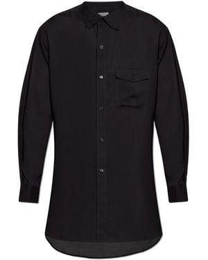 Yohji Yamamoto Layered-Collar Shirt - Black