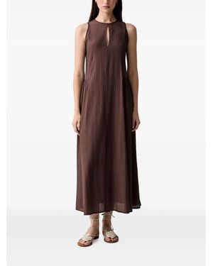 ViCOLO Key-Hole Midi Dress - Brown