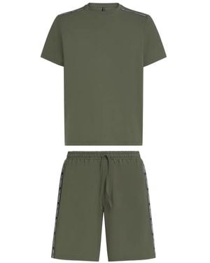 KARL LAGERFELD Logo Tape Pyjama Set - Green
