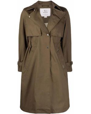 Woolrich Havice Zip-Front Parka Coat - Green