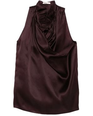 KHAITE Drapiertes Meegan Oberteil - Lila