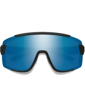 Smith Zonnebril Met Schild Montuur - Blauw