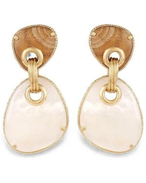 Gas Bijoux Silia Drop Earrings - Natural