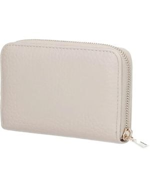 Guess Marsha Saffiano Zip Wallet - Natural