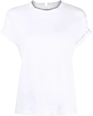 Brunello Cucinelli Geribbelde Tanktop - Wit